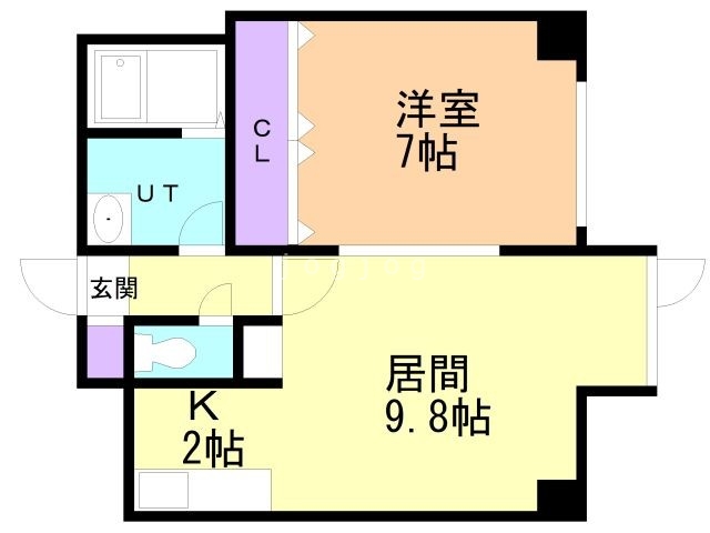 札幌市西区山の手三条のマンションの間取り