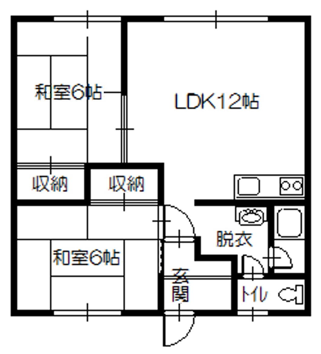 コーポエトワールBの間取り