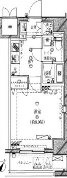 東京都葛飾区金町５（マンション）の賃貸物件の間取り