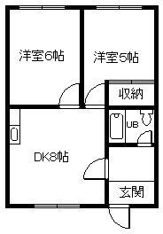 イナヤマコーポラスの間取り