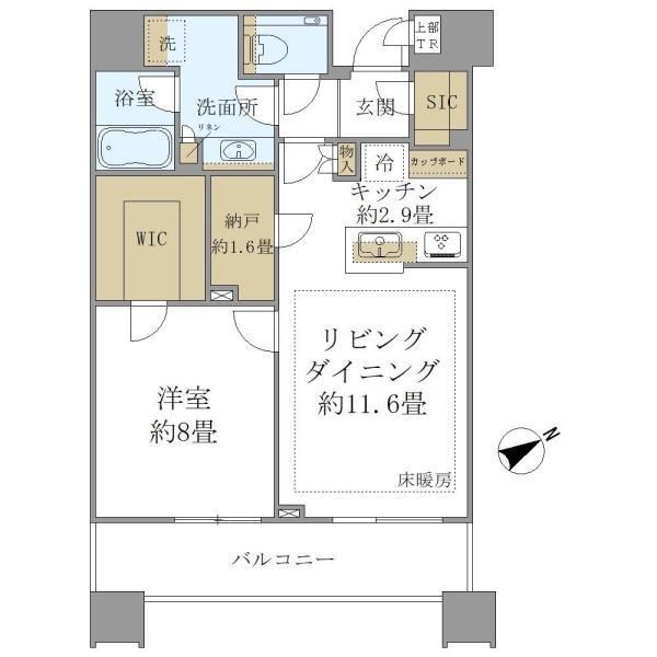 ＢｒｉｌｌｉａＴｏｗｅｒｓ目黒ノースレジデンスの間取り