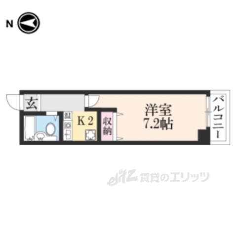 T・Oコーポ石山B棟の間取り写真