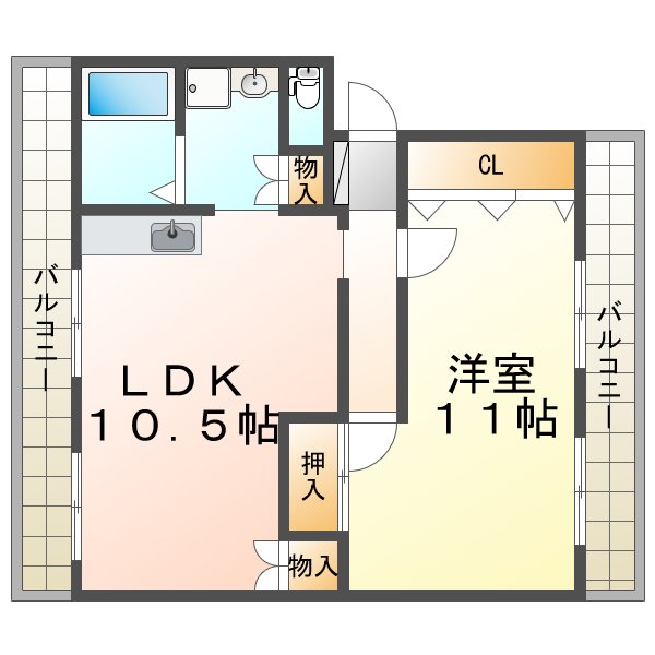 王子住宅1号棟の間取り写真