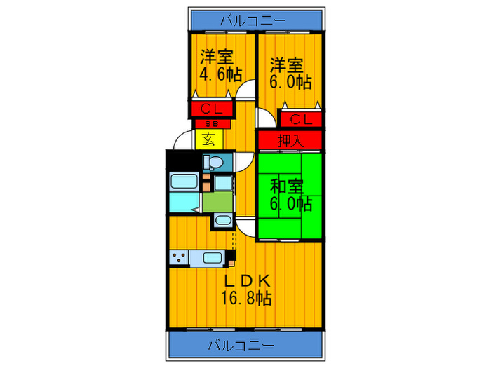 CASA REGGIAIIの間取り写真