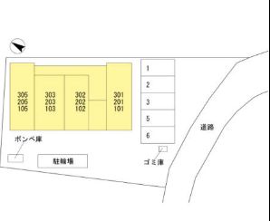 その他　ネット無料。区画図