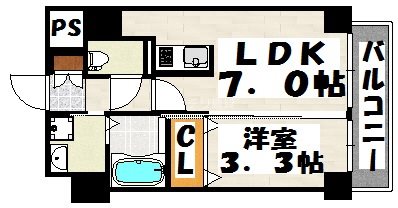 エンクレスト博多ハーモニーの間取り写真