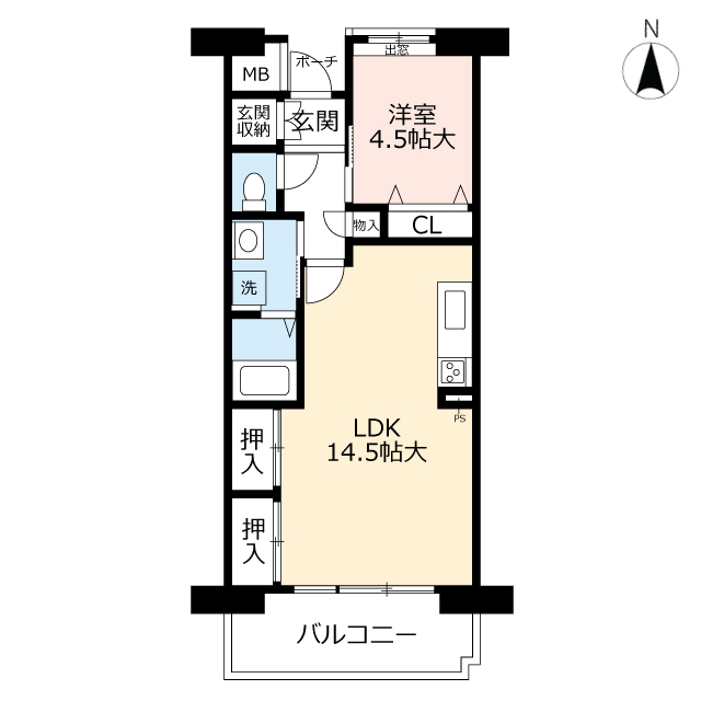 URアーベインルネス白銀の間取り写真