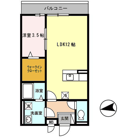 JR関西本線 久宝寺駅 徒歩15分 3階建 築18年の間取り写真