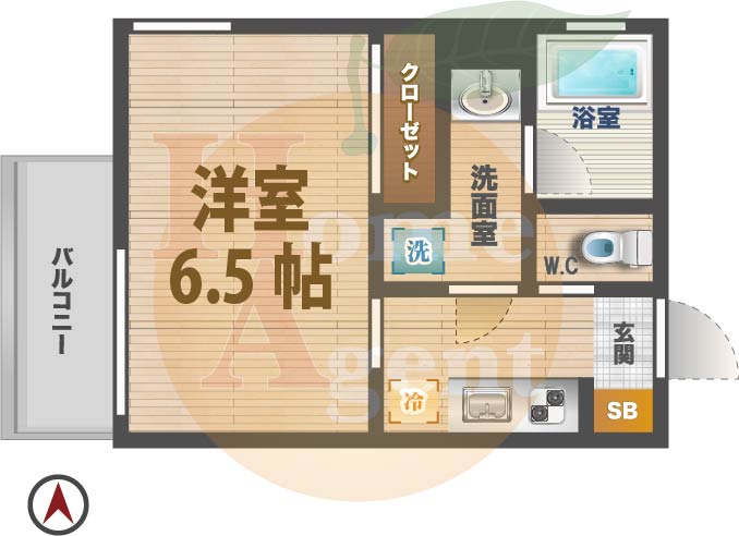 東京メトロ丸ノ内線 東高円寺駅 徒歩8分 4階建 築7年の間取り写真