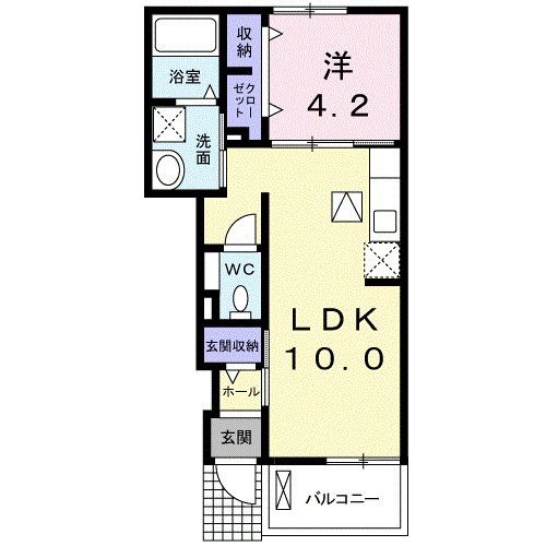オンフォレスト岩国Aの間取り写真