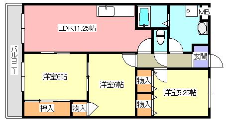 ラメールの間取り