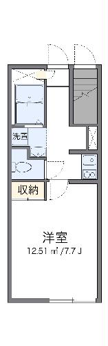 レオパレスリバーサイドアサカＥの間取り