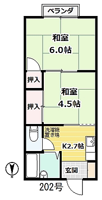 湘南コーポの間取り