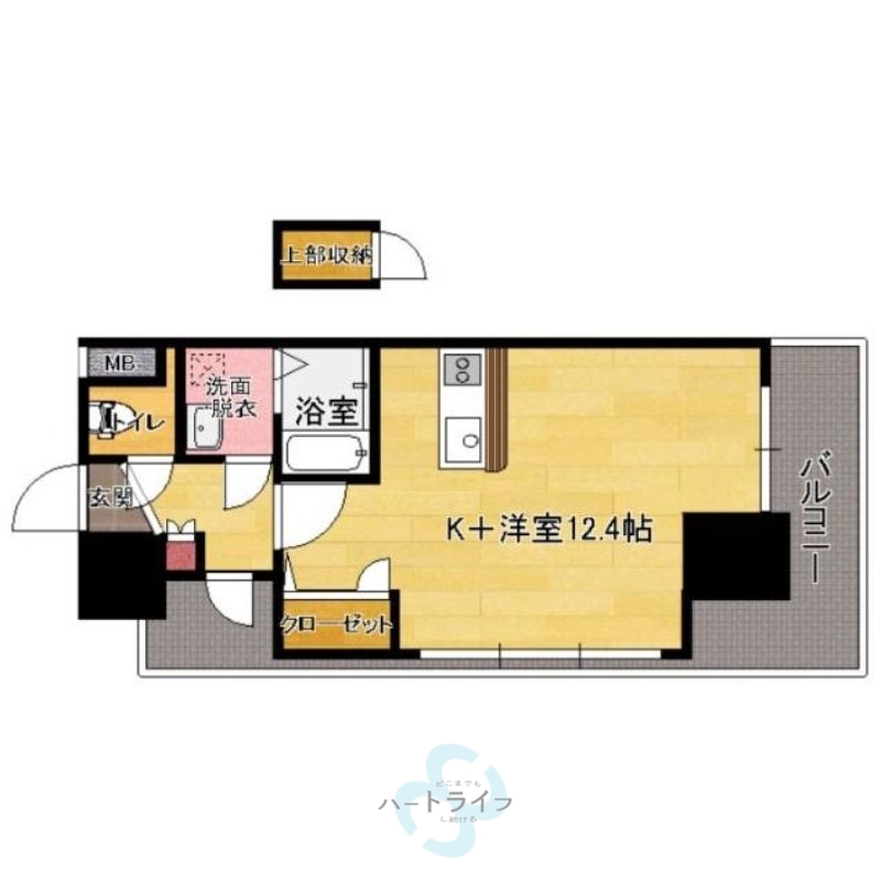 福岡市東区東浜のマンションの間取り