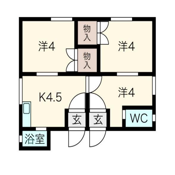 第1宇野マンションの間取り