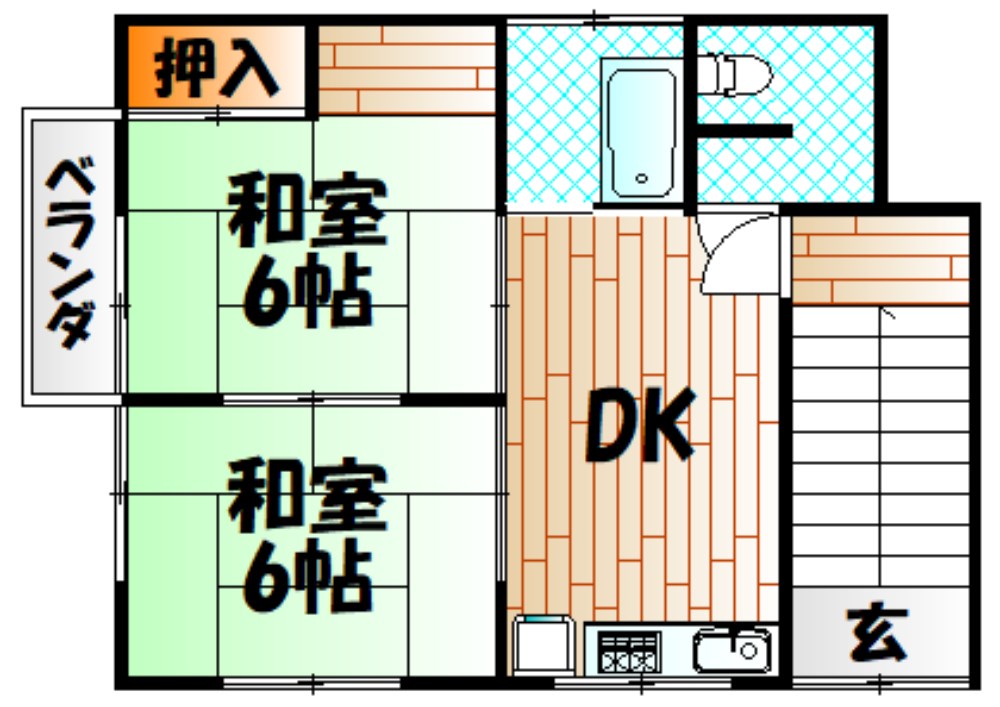 篠崎アパートの間取り