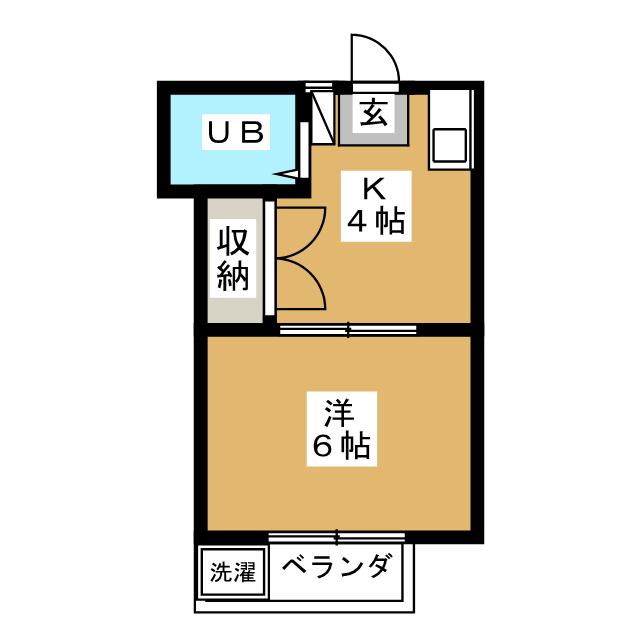 東京都大田区中央４（アパート）の賃貸物件の間取り