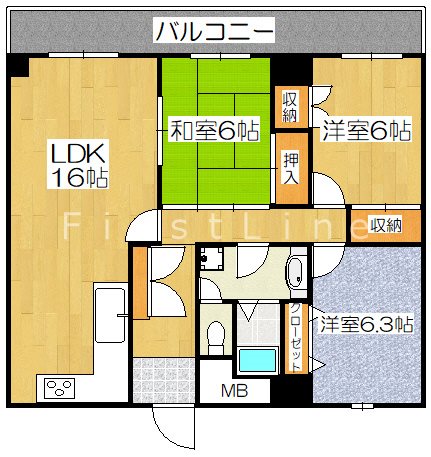 進和山科ハイライフの間取り