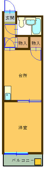 【ストークハイツタケダの間取り】