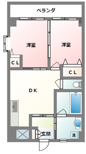 Casa　Blanca　泉崎（カーサブランカ泉崎）の間取り