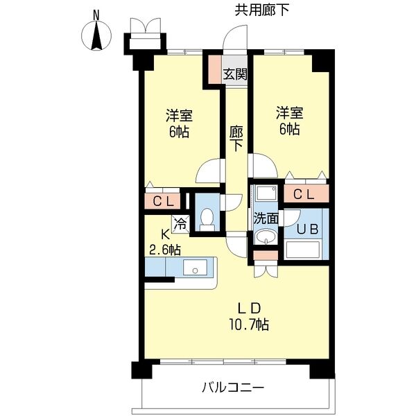 ヴェルドミールIIの間取り