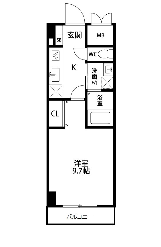 ファーストクラス柳都大橋の間取り