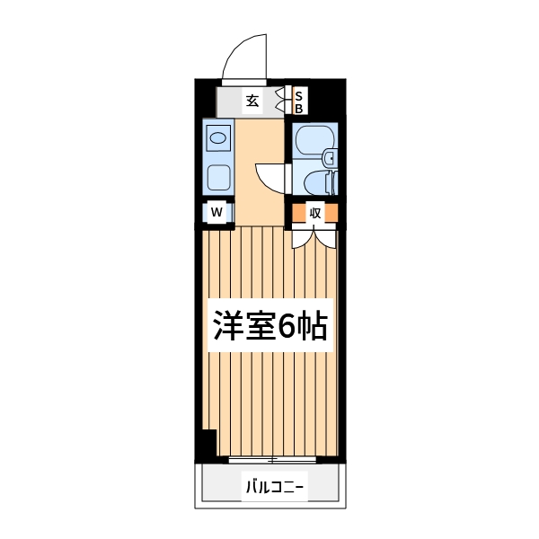 八王子市上野町のマンションの間取り