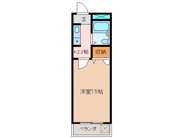 三重県松阪市久保町（アパート）の賃貸物件の間取り