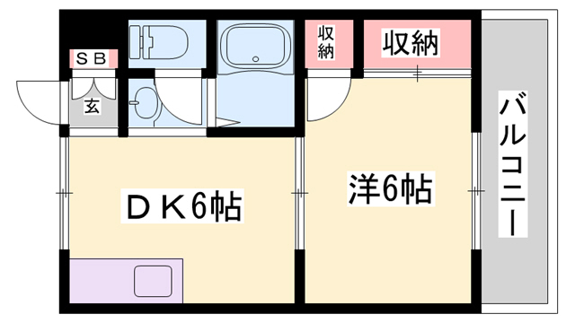 シャトー尾上の間取り