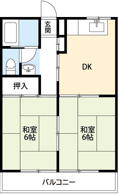 メゾンソレイユBの間取り