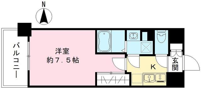 THE　GARNET　SUITE　RESIDENCE西七条の間取り