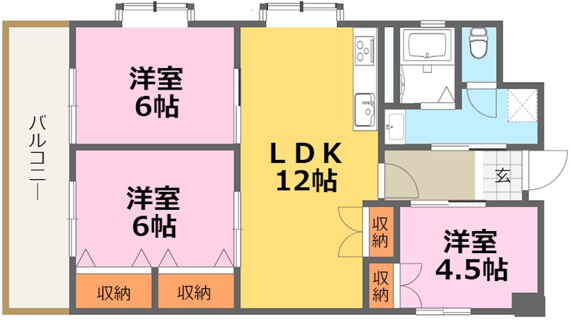 第17共立ビル　1201号室の間取り