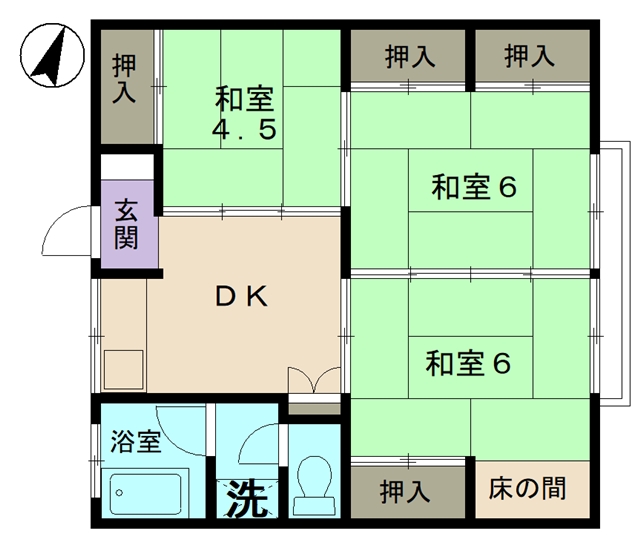 イオボヌール多治見の間取り