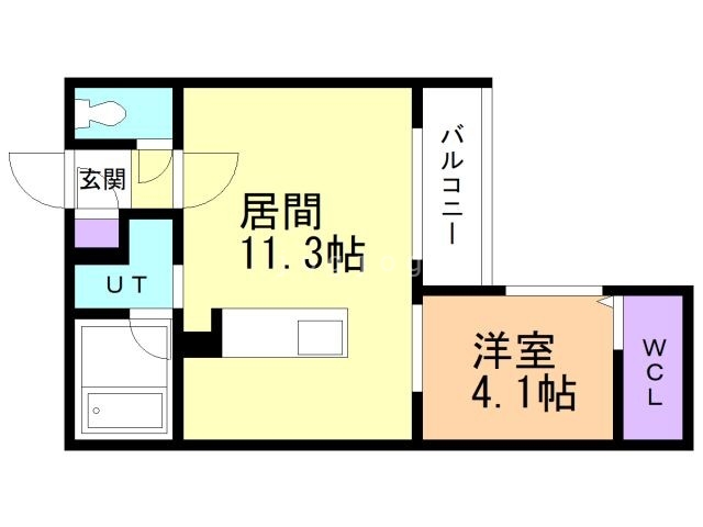 札幌市厚別区厚別中央一条のマンションの間取り