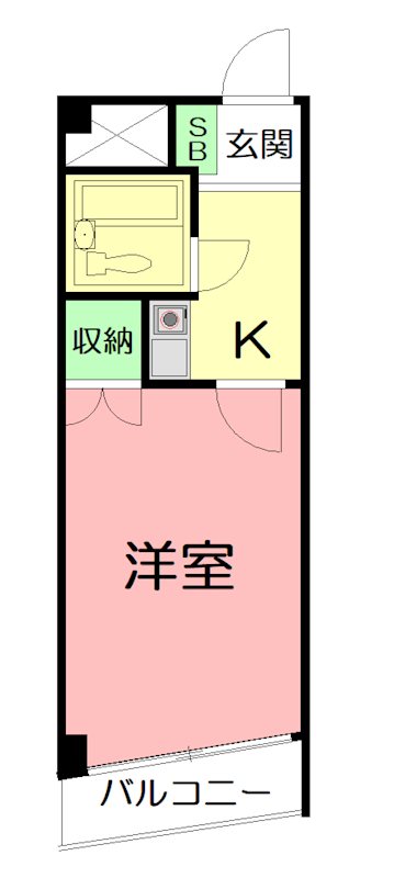 平塚市立野町のマンションの間取り