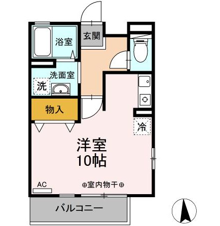 シンパティーア Bの間取り写真