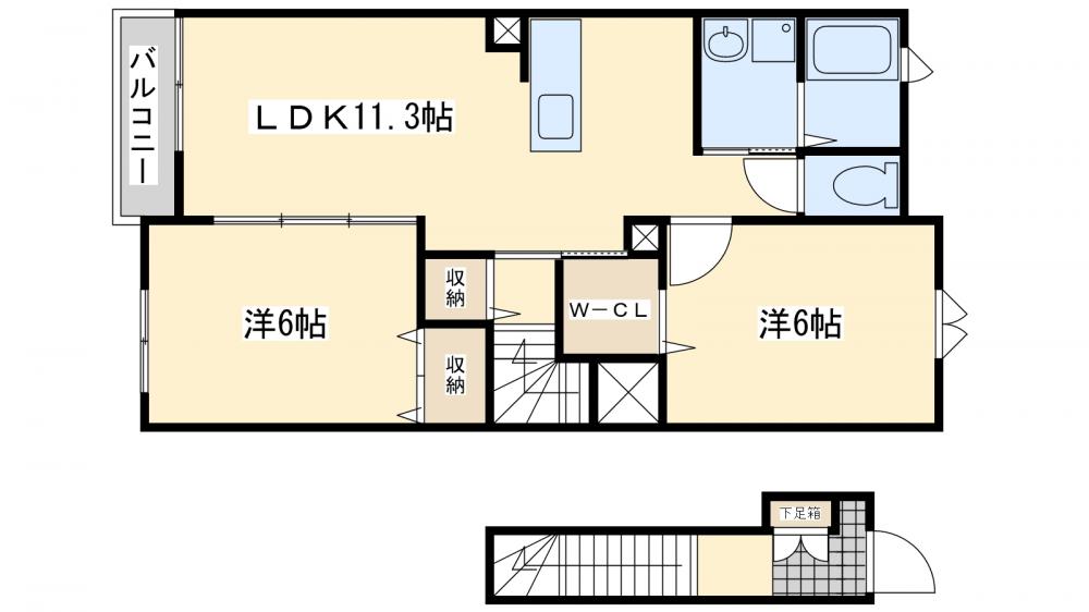 ハーバーSの間取り