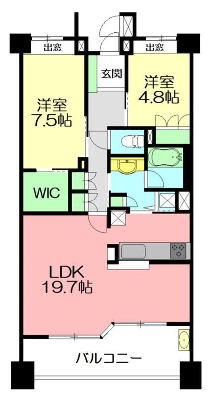 レゾンデパン大磯の間取り