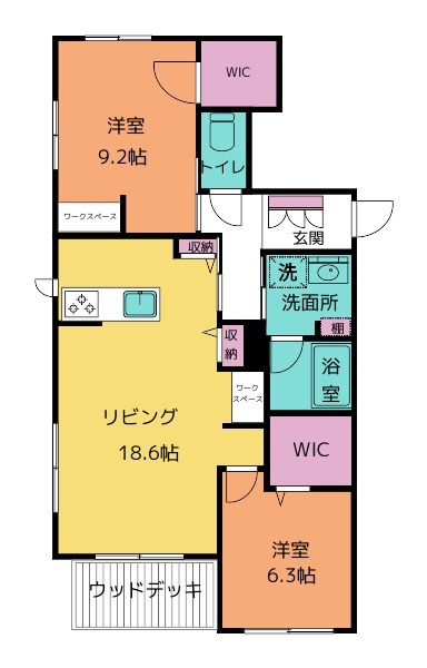 シャーメゾン川名の間取り