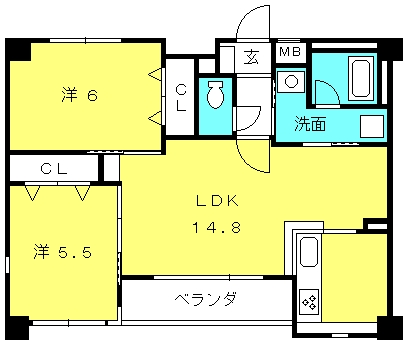 【ルミエール園原の間取り】