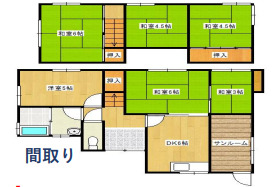 姫路市夢前町杉之内一戸建ての間取り