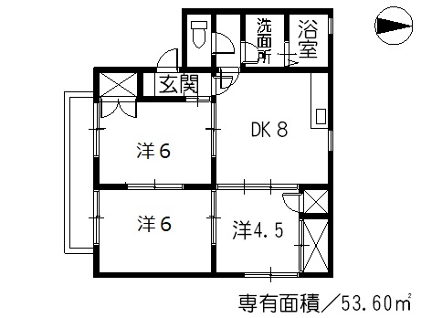 セジュール小出C棟の間取り