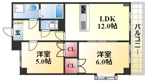 レジデンス調子山荘の間取り