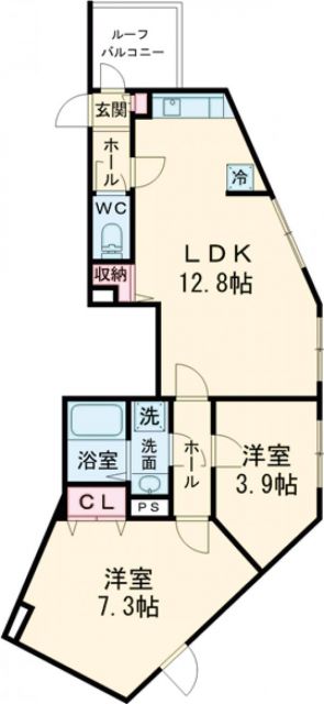 オープンブルーム用賀の間取り