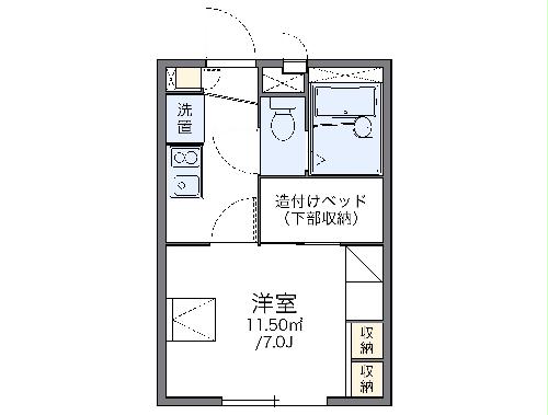 レオパレスＭＡＲＵＫＩＴＡIIの間取り