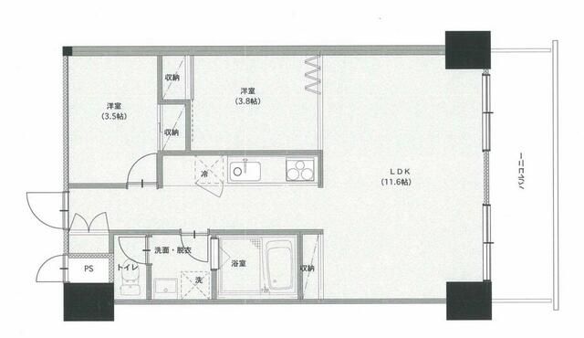 墨田区菊川のマンションの間取り