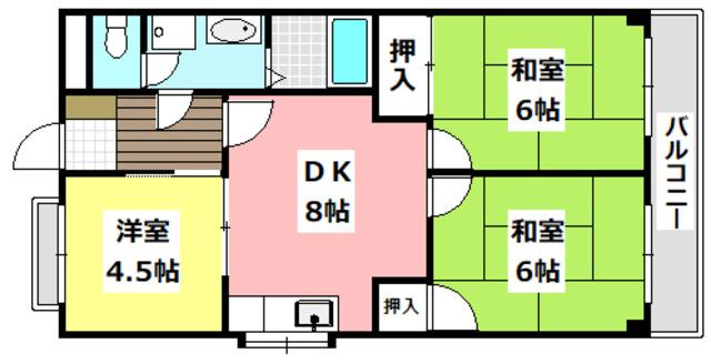 新芦屋ハイタウンの間取り