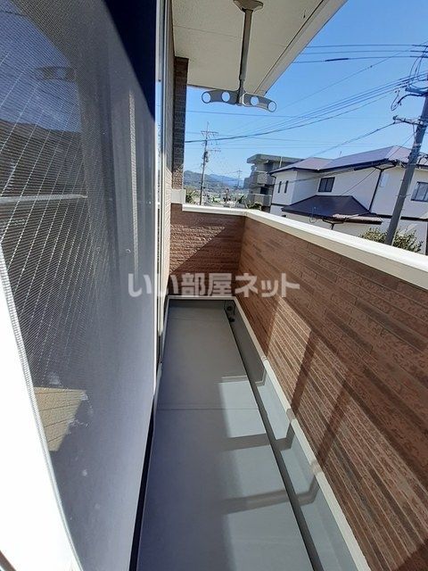 【宇城市小川町北新田のアパートのバルコニー】