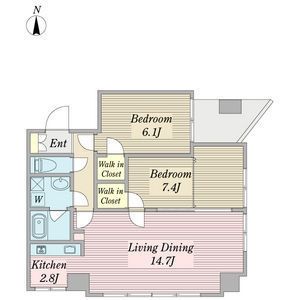 名古屋市中区富士見町のマンションの間取り