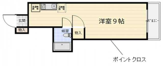 広島市中区榎町のマンションの間取り